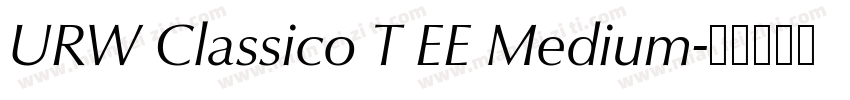 URW Classico T EE Medium字体转换